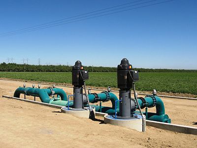 Crop Irrigation San Joaquin Valley California