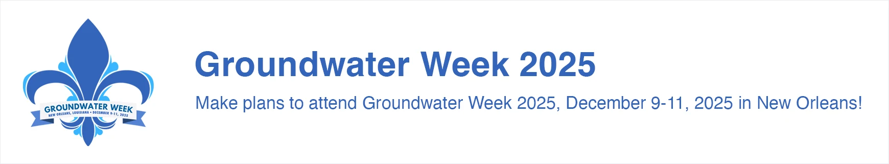 Groundwater Week 2025